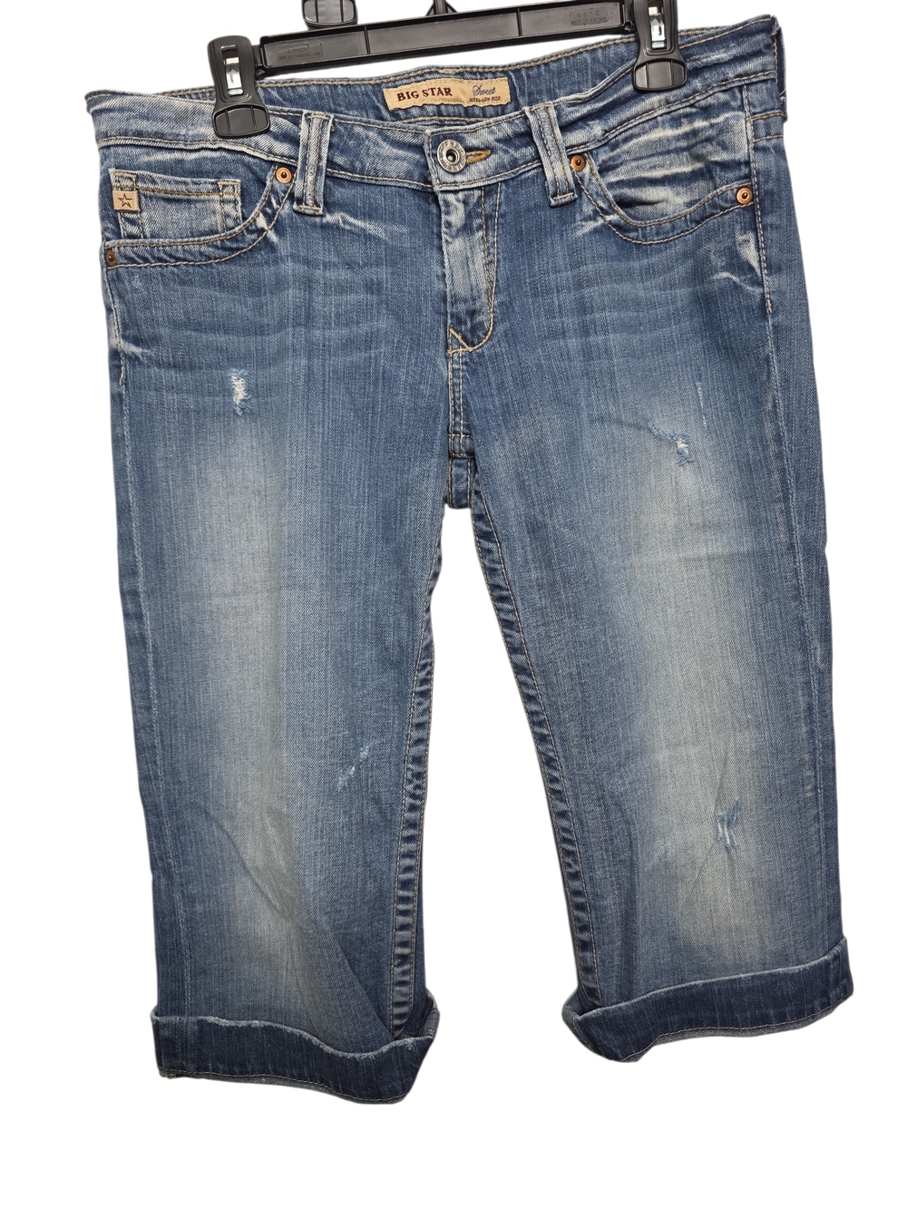 Big Star Women's Light Blue Cropped Denim Capris